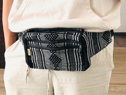 Black and Grey Fanny Pack