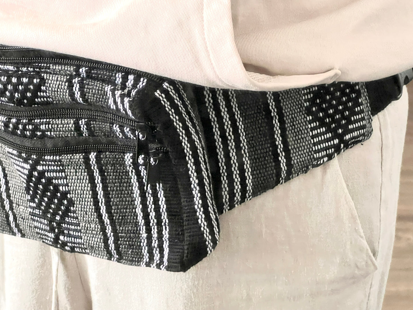 Black and Grey Fanny Pack