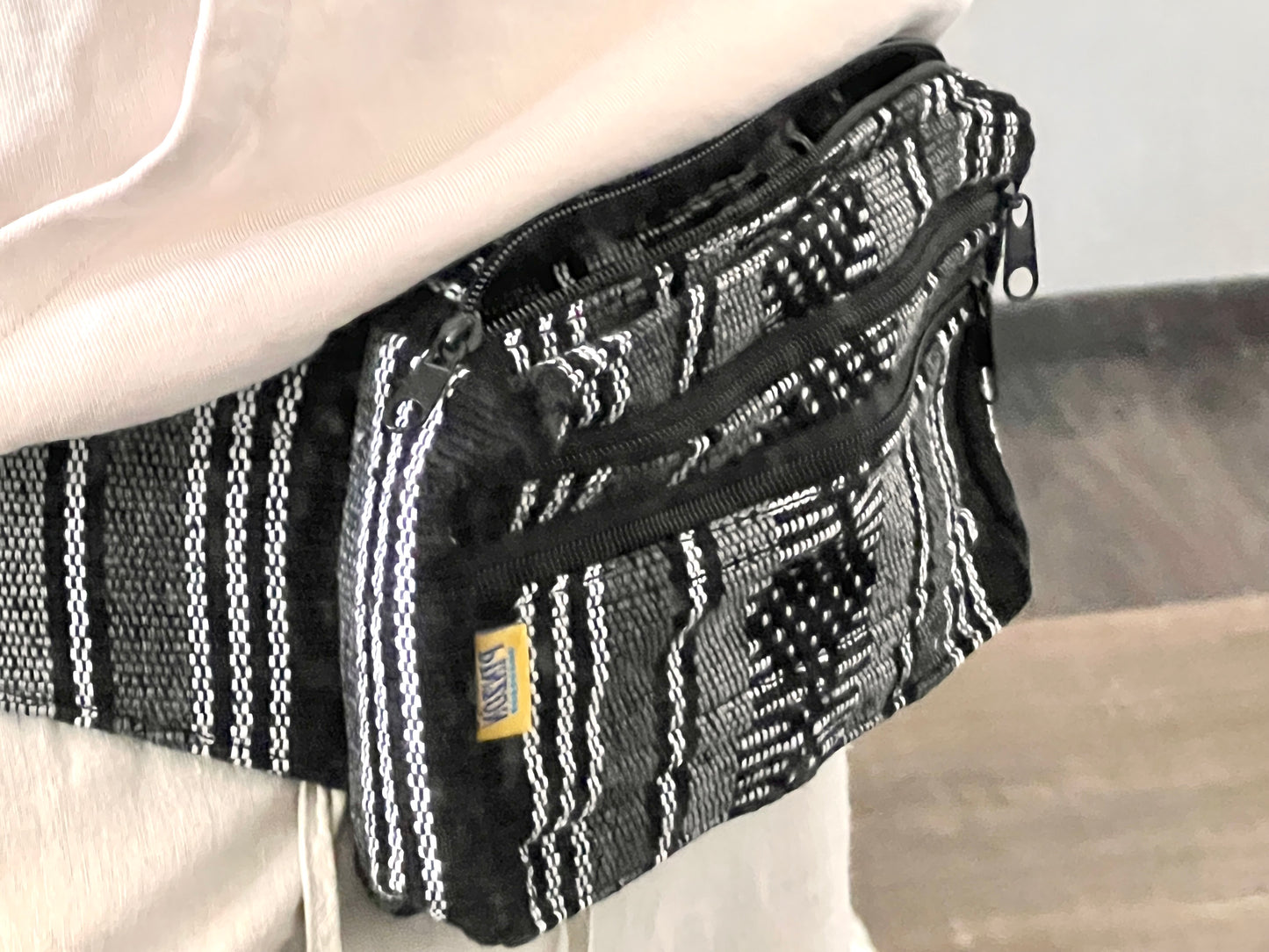 Black and Grey Fanny Pack